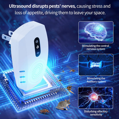 2026 Cvtayn Upgraded Ultrasonic Pest Repellent Indoor Repeller, Mouse Traps, Repellent Roach, Mouse, Bugs, Mosquito, Mice, Spider, Ant, Rodent Repellent Ultrasonic Plug in, 3 Mode Switching, 10 Packs