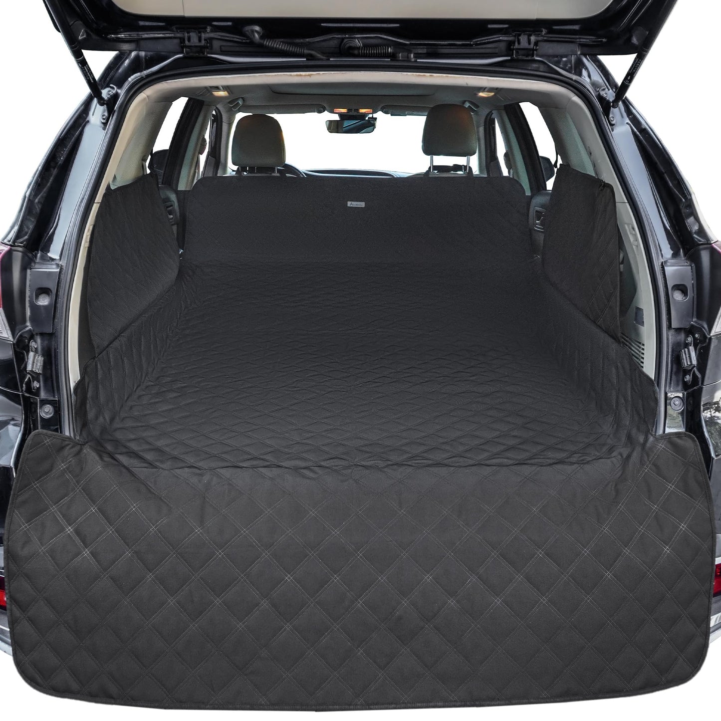 ALLANSING Extra Long SUV Cargo Liner for Dogs - Heavy-Duty 900D Oxford Waterproof Pet Cargo Protector with All-Round Protection & TPU Suction Cups, Fits Full-Size SUVs and Minivans