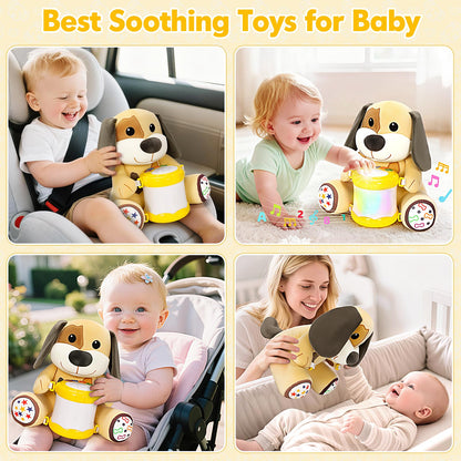 Hodurgyi Baby Toys 6-12 Months, Puppy Musical Plush with Lights, ABCs, Animal Sounds, Numbers, Infant Early Learning Toy,Christmas Birthday Gifts for 6+ Month Boys &Girls