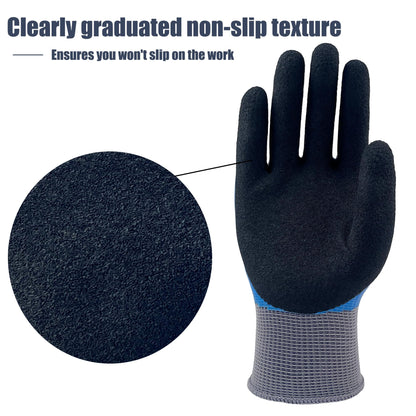 DongChu Insulated Electrician Gloves 1000V,ASTM D120 Certified High Voltage Resistant Flame Retardant Work Gloves, Electrical Rubber Non-slip Prevent Shock,Large