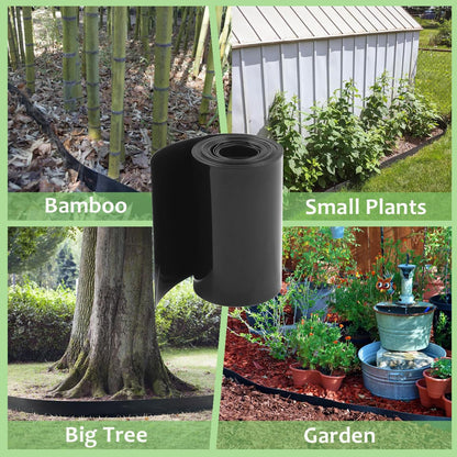 Tree Root Barrier Bamboo Barrier, Tree Root Protector Bamboo Shield Plant Grass Weed Substrate Controller, Heavy Duty Control System for Sidewalks Roads Driveways, Landscape Edging Block 19.7FT*21.6IN