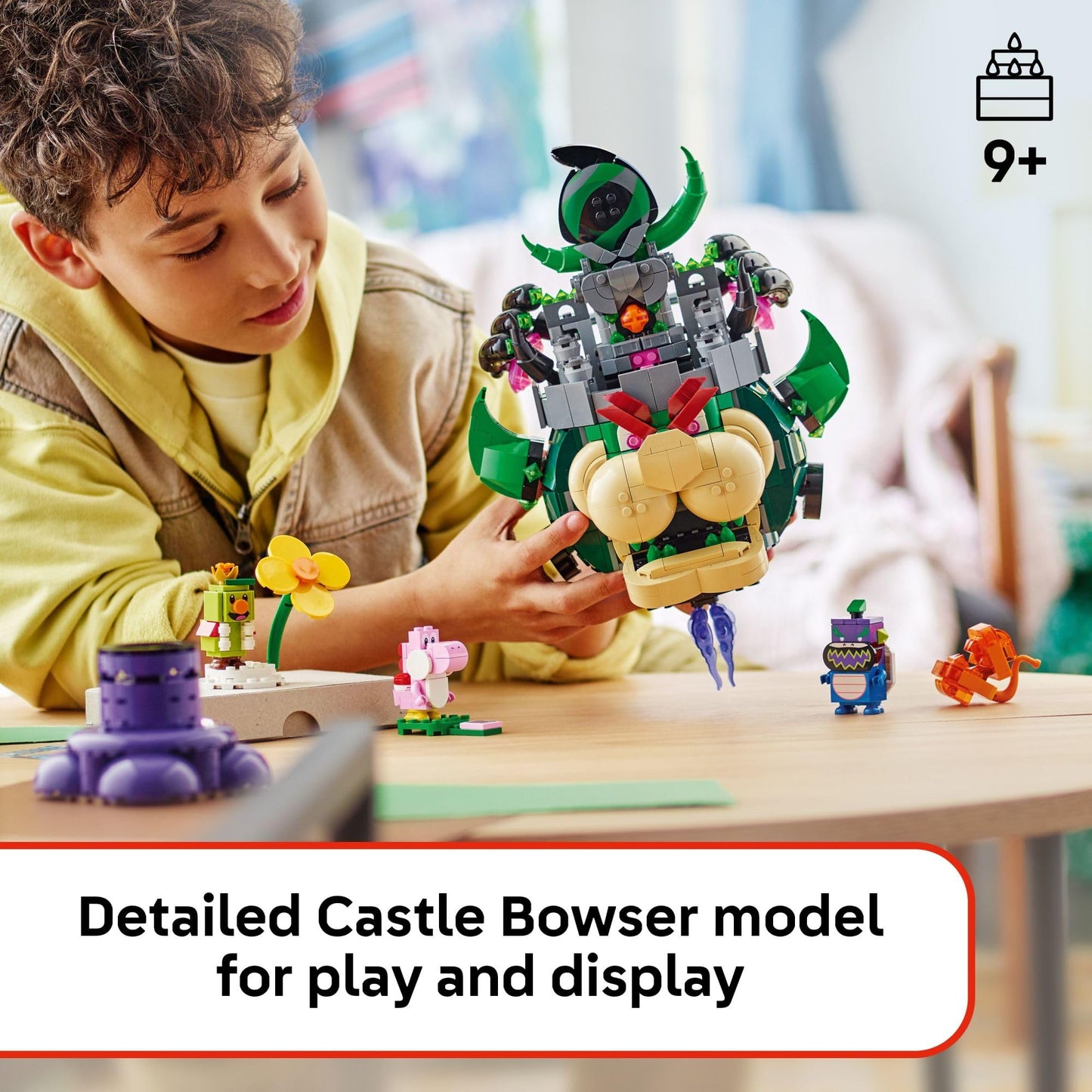 LEGO Super Mario Prince Florian & Castle Bowser Building Toy - Pretend Play Set for Boys & Girls, Ages 9+ - Building Blocks for Kids W/Digital Action & 4 Toy Figures - Gift Idea for Birthdays - 72042