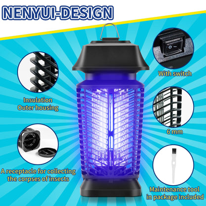 Mosqueda Bug Zapper Outdoor Electric Simply zap for Indoor Outdoor Fly Zapper Traps Mosquito Killer for Home, Backyard, Patio, 90-130V, Bug Zapper Indoor