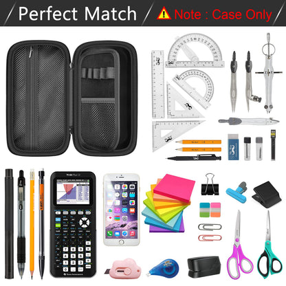 Pencil Case Pen Pouch Bag, Large Capacity Pencils Organizer Holder Office College Stationery Pen Marker Storage Supplies for adults, NOT INTENDED FOR USE BY CHILDREN 12 AND UNDER, Box Only (Black)