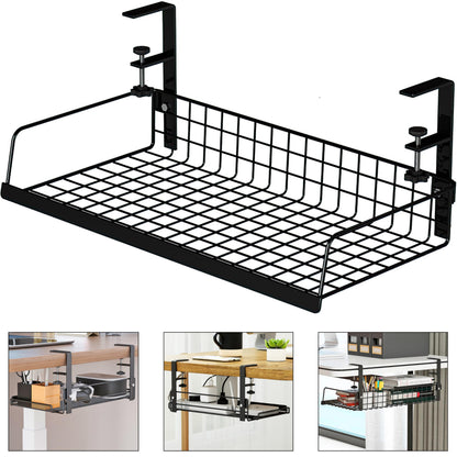 LIFEFAN Under Desk Cable Management Tray Cord Wire Shelf Organizer (Large)