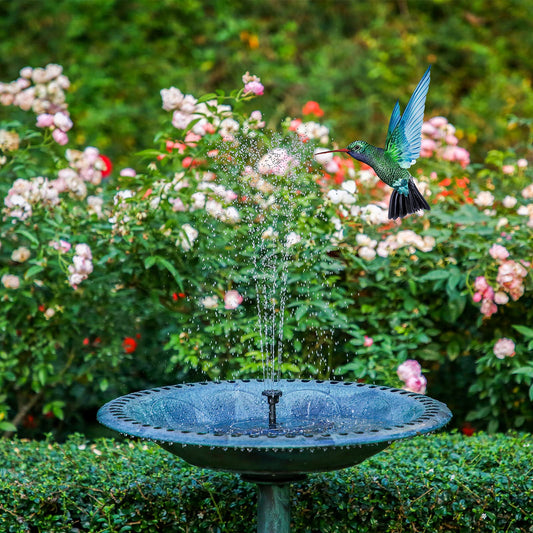 3.5W Solar Fountain for Bird Bath, Solar Water Fountain with Multiple Nozzles, 2026 New Solar Water Pump for Garden, Pond, Pool, Fish Tank and Outdoor