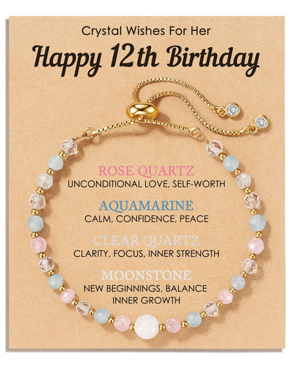 HGDEER12 Year Old Girl Birthday Gift for 12 Year Old Girls Bracelets Jewelry 12th Birthday Decoration Preteen Tween Trendy Stuff