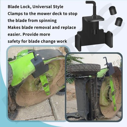KINTLE 490-850-0005 Universal Mower Blade Removal Tool/Lawn Mower Blade Clamp Compatible with MTD 21" Walk Behind and Riding Lawn mowers, Fits for 11A-B13M729, 13A326JC058, 13AX935T004, 339079