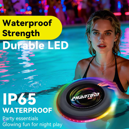 BAOMWSL Light Up Flying Disc - 16 Million Colors RGB or 35 LEDs, Ultra Bright, 13 Light Modes, Rechargeable, Waterproof, Christmas Stocking Stuffers Gift, Camping Toy for Kid/Teen/Adult, 175g
