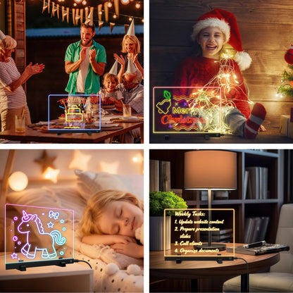 16-Inch LED Drawing Board for Kids | Light Up Doodle Board Glow Drawing Tablet | Reusable Kid Drawing Pad Toy | Arts Supplies Crafts for Kids Ages 4-8 | Creative Art Birthday Gifts for Girls Boys