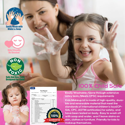 Kids Makeup Sets for Girls - Kids Makeup Sets for Girls 5-8, Maquillaje para Niñas, Play Make Up Kit, Best Toys for Little Girl,Princess Toddler Kid Stuff, Ages3456789 10 Year Old Girl Birthday Gifts