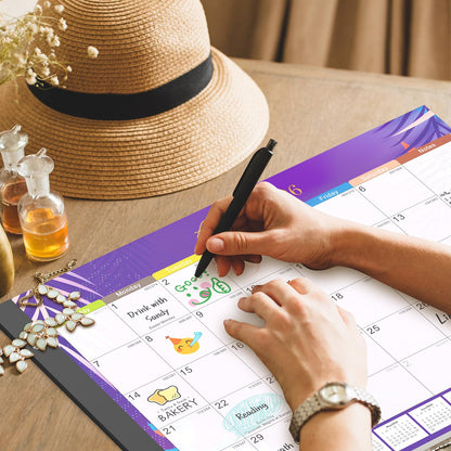 Gannyfer Desk Calendar 2026-2027 - 18 Month Large Desk Calendar 2026, Use January 2026 to Jun 2027, 22" x 17" Desktop Pad Calendar, Office Supplies Perfect for Planning and Organizing In Your Home, School or Office