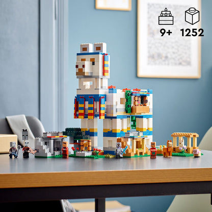 LEGO Minecraft The Llama Village Farm House Toy Building Set 21188, Minecraft Gift Idea for Kids, Boys, Girls Age 9+ Years Old, Create a Minecraft Village with 6 Customizable Buildings and Minifigures