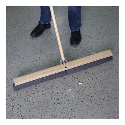 Boardwalk 20436 Floor Brush Head, 3" Gray Flagged Polypropylene, 36"