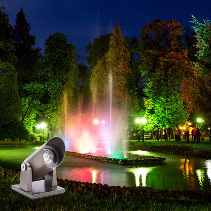 Rossesay 6 Pack Waterproof Brass Underwater Light Ip65 Pond Lights LED Submersible Pool Fountain for Swimming Home Garden Patio Pond Fountain Waterfall Landscape Rockery