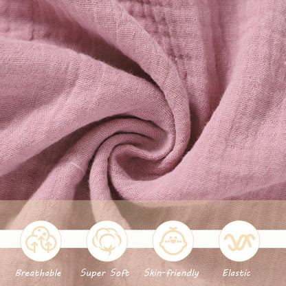 okdiy Organic Cotton Bunny Loveys for Babies,Newborn Baby Lovey Security Blanket,Lovies for Babies New Born Baby Unique Neutral Gifts Boys and Girls (Bunny-Baby Pink)