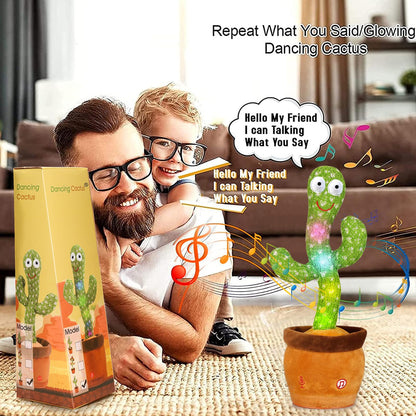 Emoin Talking Cactus Toy, Interactive Toys Dancing Cactus Toy Mimicking Repeating What You Say, Toddler Infant Baby Toys Gifts for 6 7 8 9 10 Month Old Baby Toys for 1 2 3 Year Old Boy Girl