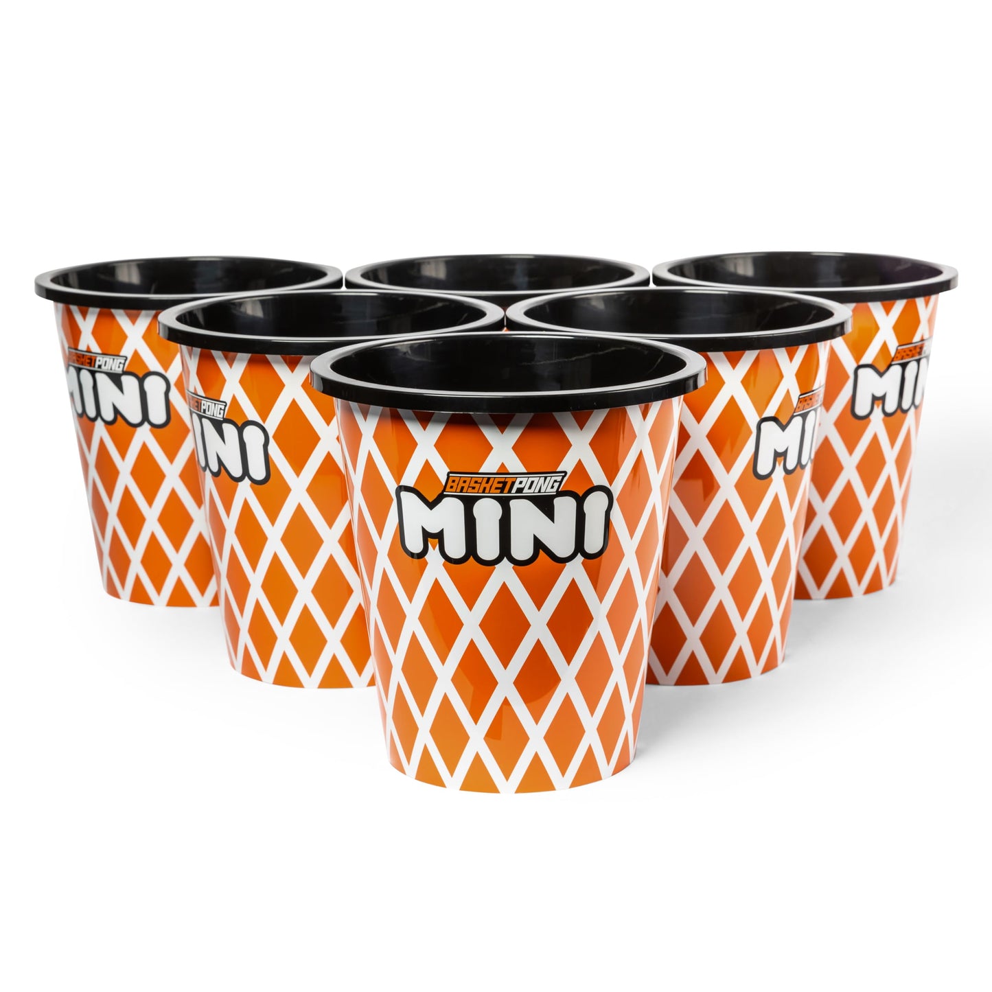 BasketPong Mini – Yard Pong and Basketball Game with 12 Buckets, 2 Balls, Carrying Bag, and Air Pump – Outdoor Game for Lawn, Backyard, Beach, and Travel