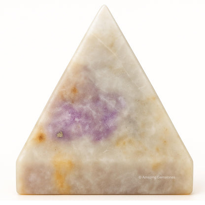 Amazing Gemstone Hackmanite Pyramid Crystal Healing Stones - 1.5" Great Pyramid Figurine of Natural Stone Pyramid for Meditation, Reiki, Chakra Balancing and Crystal Pyramids Grid