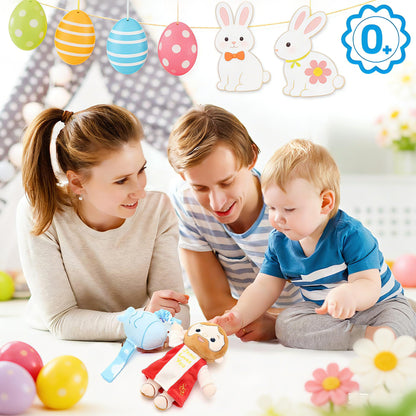 Yelakey Baby Jesus Musical Hanging Plush Toy with Lullaby Music Box Sensory Crib Toy for Newborn Baptism First Birthday Gift
