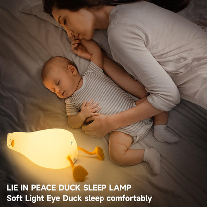 ATCTBOGFS Cute Duck/Chicken/Rabbit/Panda NightLight, LED Squishy Animal Novelty Lamp for Toddler Baby Kids, Nursery Touch Kawaii Room/House Decor Bedside Touch Lamp for Breastfeeding