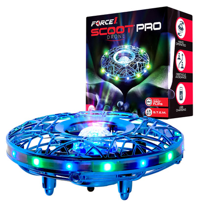 Force1 Scoot Pro Hand Operated Drone for Kids or Adults- Induction Hands Free Motion Sensors Mini Drones with Bright LED Projection, 360 Flips, Easy Indoor Small UFO Flying Orb Ball Drone Toy for Boys Girls