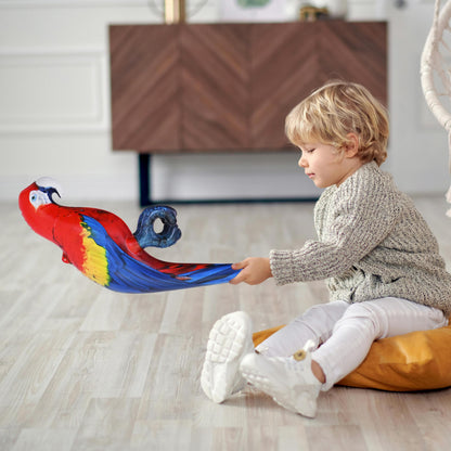 Jet Creations 24" Inflatable Scarlet Macaw Parrot Red, Yellow, Blue Animal Figure for Decor, Play, Livestock Party, Birthday,Kids Gift, Christmas, Winter