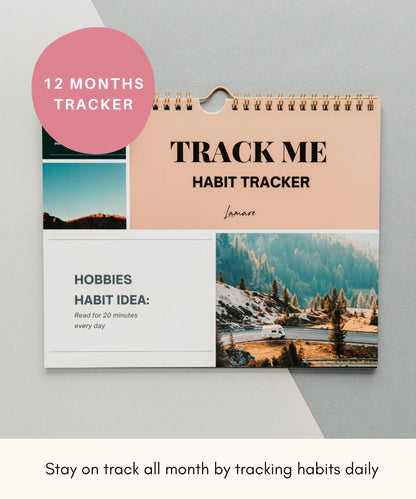 Lamare 2026 Habit Tracker Calendar – Premium Daily Habit Tracker Journal and Goal Board, Workout Motivation & Productivity Tool
