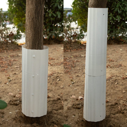 8pcs Expandable Tree Guards,Flexible Tree Bark Protector,Tree Trunk Protector Tubes Wraps to Protect Saplings Plants from Weed whackers, Trimmers, and Animals (8)