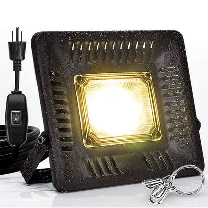 Relassy 150W Waterproof Plant Light, Outdoor Grow Light,Sunlike,Full Spectrum LED Grow Lamp,Without Noise,Ultra Thin,Heat Dissipation,for Seedling Growing Blooming Fruiting