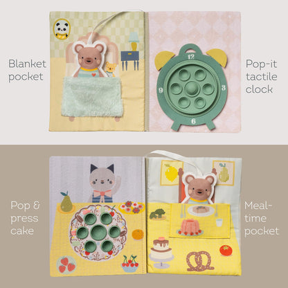 Taf Toys Home Busy Book for Toddlers 1-3 Interactive Educational Learning Quiet Book, Montessori toys for Boy Girl Birthday Gift, Ideal Toddler Busy Book for 1 Year Old Busy Board Quiet Activity Books