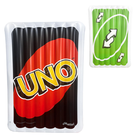 Uno™ Pool Float – Giant Inflatable Reverse Card, Floatie for Pool, Beach & Lake, Durable Vinyl Raft, 6 Feet Tall, Perfect for Lounging & Summer Fun