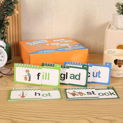 30 Read and Rhyme Flip Books Claritydream Flip Books ABC Vocabulary Flash Cards Interactive Reading Flash Cards