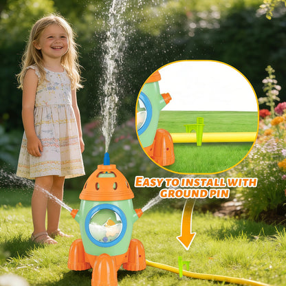 Kids Outdoor Water Baseball Sprinkler Toys for Ages 3-8 – Backyard Tball Set with Adjustable Flow Control Valve & Bat Ball – Summer Splash Water Games for Toddlers 4-7