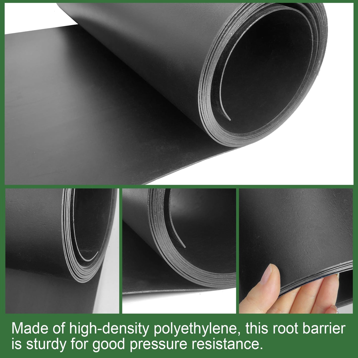 50ft Tree Root Barrier 30in Root Barrier Grass Weed Barrier Bamboo Barrier Garden Edging for Landscape Edging Blocks