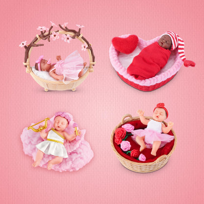 MY MINI Baby Sweet Hearts 2 Pack by ZURU – Collectible Mystery Capsule Baby Doll with Accessories & Playset, Realistic Miniature Toy for Girls Ages 3+