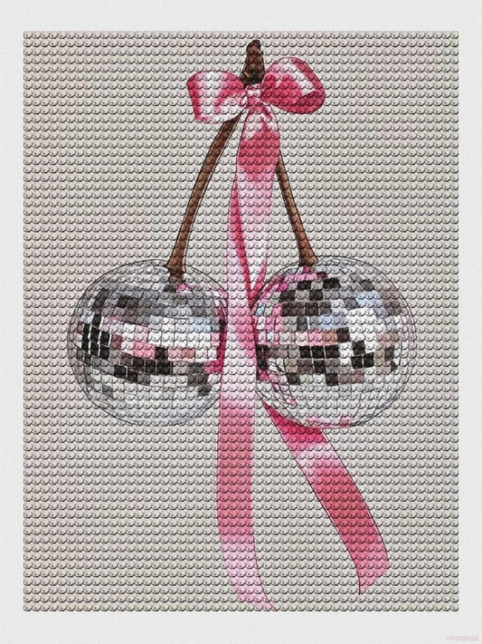 HMDIIMGE Two Disco Ball Diamond Painting Art Kit for Adults DIY Diamond Art Painting Full Drill Round Gem Art for Crafts Wall Decor 12x16 Inch