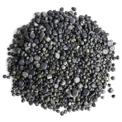 Sisamn 3Lb Gold Sheen Obsidian Tumbled Stones Natural Polished Pebbles for Protection, Jewelry Making, Home Decor, Feng Shui, Reiki Healing, Meditation Gifts Bulk Crystals