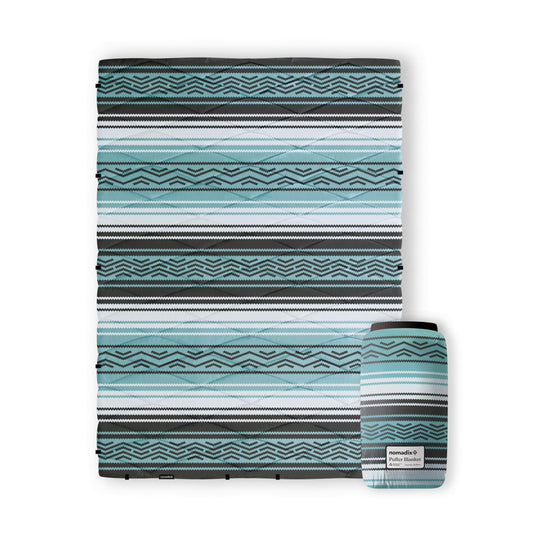 Nomadix Puffer Blanket – Water-Resistant, Eco-Friendly Insulated Blanket with Snaps for Camping, Beach, and Travel, Made from Recycled Materials