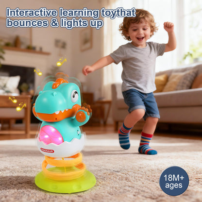 Didklom Baby & Toddler Learning Toy DJ Bouncin’ Beats with Music, Motor Skills & Cause-Effect Learning – Volume Control, Bouncing Action for Ages 9+ Months &for Boys and Girls