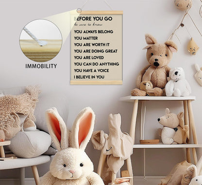 Mental Health Positive Affirmations Inspirational Wall Art Decor, Therapist Calming Teacher Nurse Wall Art for Office, Door Decor for Office Classroom Kids Teen Room Playroom, Wood Posters 12x16 In
