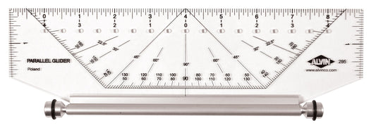 Alvin, 295M, Easy-To-Use Professional Parallel Glider Metric - 10 Inches
