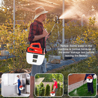 Battery Powered Sprayer Compatible for Milwaukee 12V Batteries, 1.35 Gal Handheld Garden Sprayer, 3 Nozzles, Extendable Pole, Electric Pump Sprayer for Yard, Farm, Plants, Weeds, Lawn Care(No Battery)