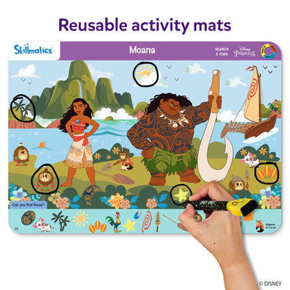 Skillmatics Search and Find Disney Princess Educational Game - Reusable Preschool Learning Activities, Perfect for Toddlers & Kids Who Love Toys, Art & Crafts, Gifts for Boys & Girls Ages 3, 4, 5, 6