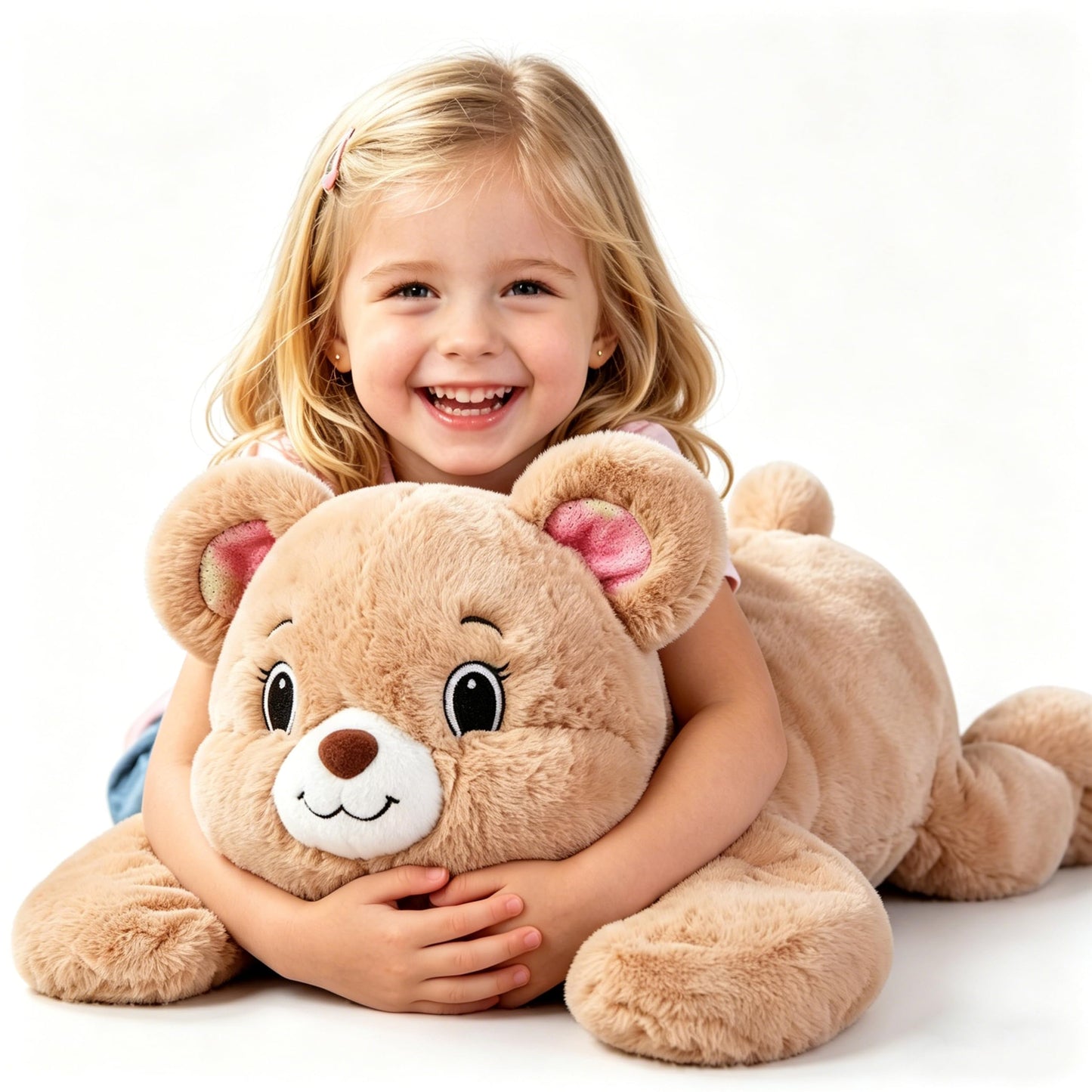 Riverwar 5 LB Weighted Stuffed Animal Teddy Bear for Kids,Adults,24.5" Plush Toy Soft Cuddly Gift for Birthday, Christmas, Boys, Girls, Teens