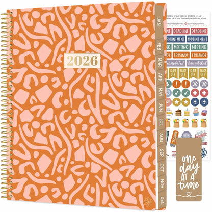 bloom daily planners 2026 Planner (January to December) - 8.5” x 11” Weekly & Monthly Dated Agenda Organizer Book with Stickers & Tabs - Flexible Soft Cover - Moments of Grace