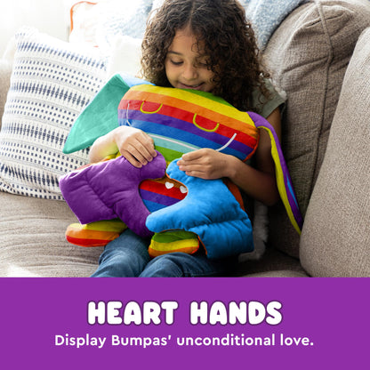 Bumpas Weighted Plush Toy - Calming Stuffed Animal, Realistic Hug, Machine Washable - Ages 3+