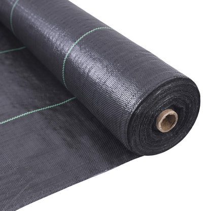 EXTRAEASY 6ft x 100ft Garden Weed Barrier Landscape Fabric,Weed Block Fabric Heavy Duty 3.2OZ,Woven Mulch for Landscaping Ground Cover Weed Control Fabric, Black Garden Bed Liner