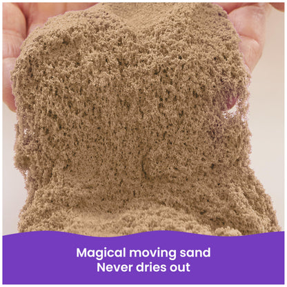 Kinetic Sand, 3.25lbs Beach Play Sand, Amazon Exclusive, Moldable Sensory Toys for Kids, Resealable Bag (Packaging May Vary), for Ages 3 and up