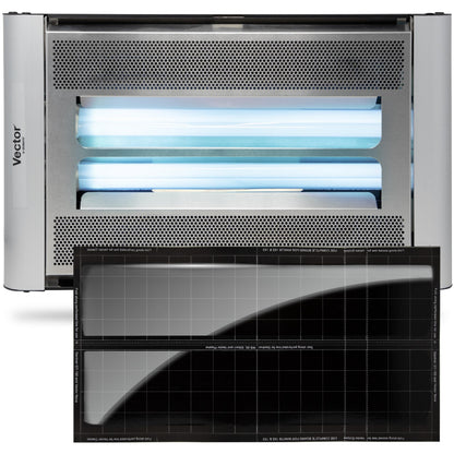 Catchmaster Vector Plasma Screened UV Light Fly Traps Silver, Gnat Traps for House Indoor, Shatterproof Bulbs, UV Lamp Insect Killer, Bug Catcher for Commercial Kitchen, Warehouse & Restaurants